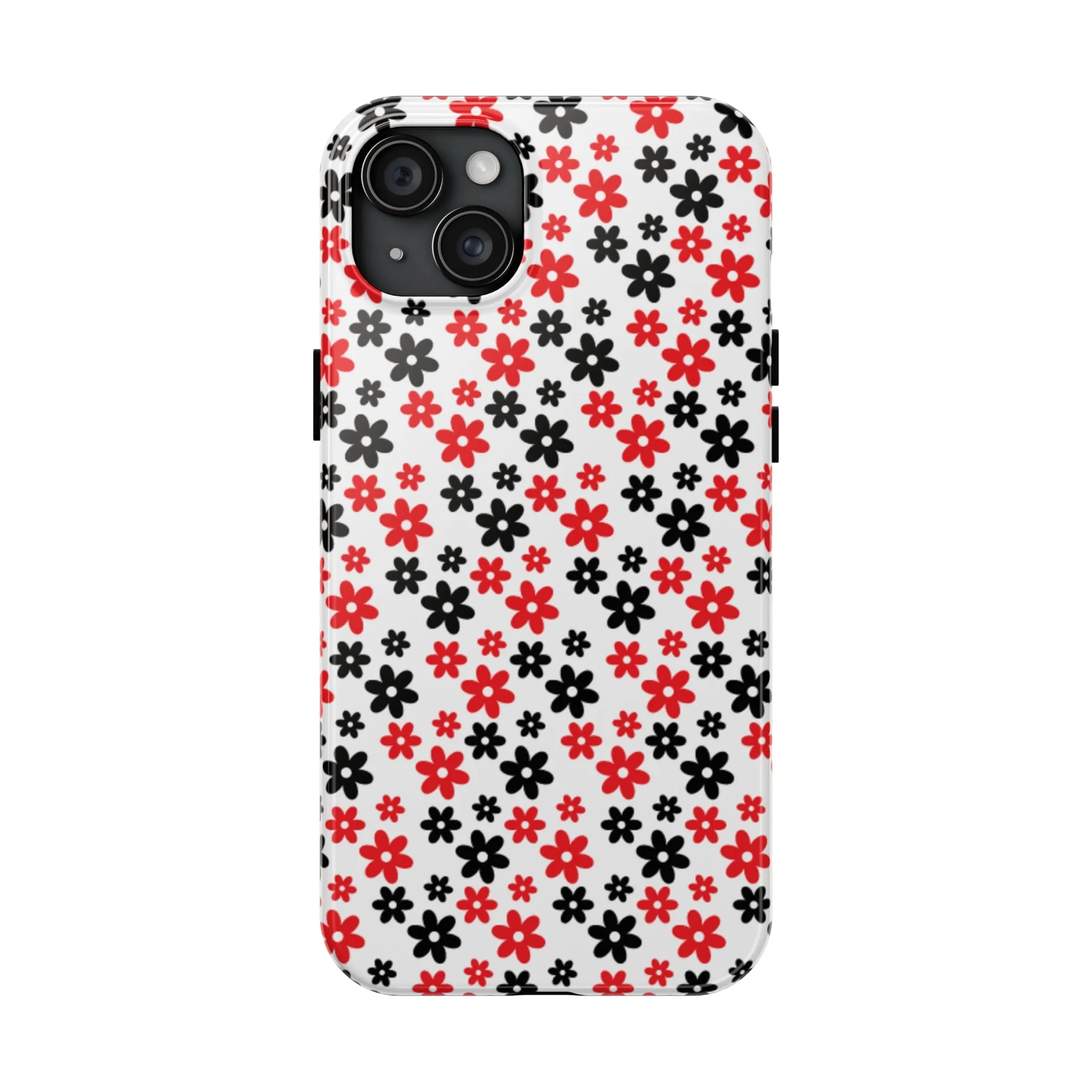 Daisy Flower Iphone Case, Custom phone cases, phone case Inspo, trending phone cases 2023, trending phone cases, aesthetic phone case, bow phone case, phone case ideas, phone case aesthetic, iphone 15 max, Flower phone cover, Red and Black Case