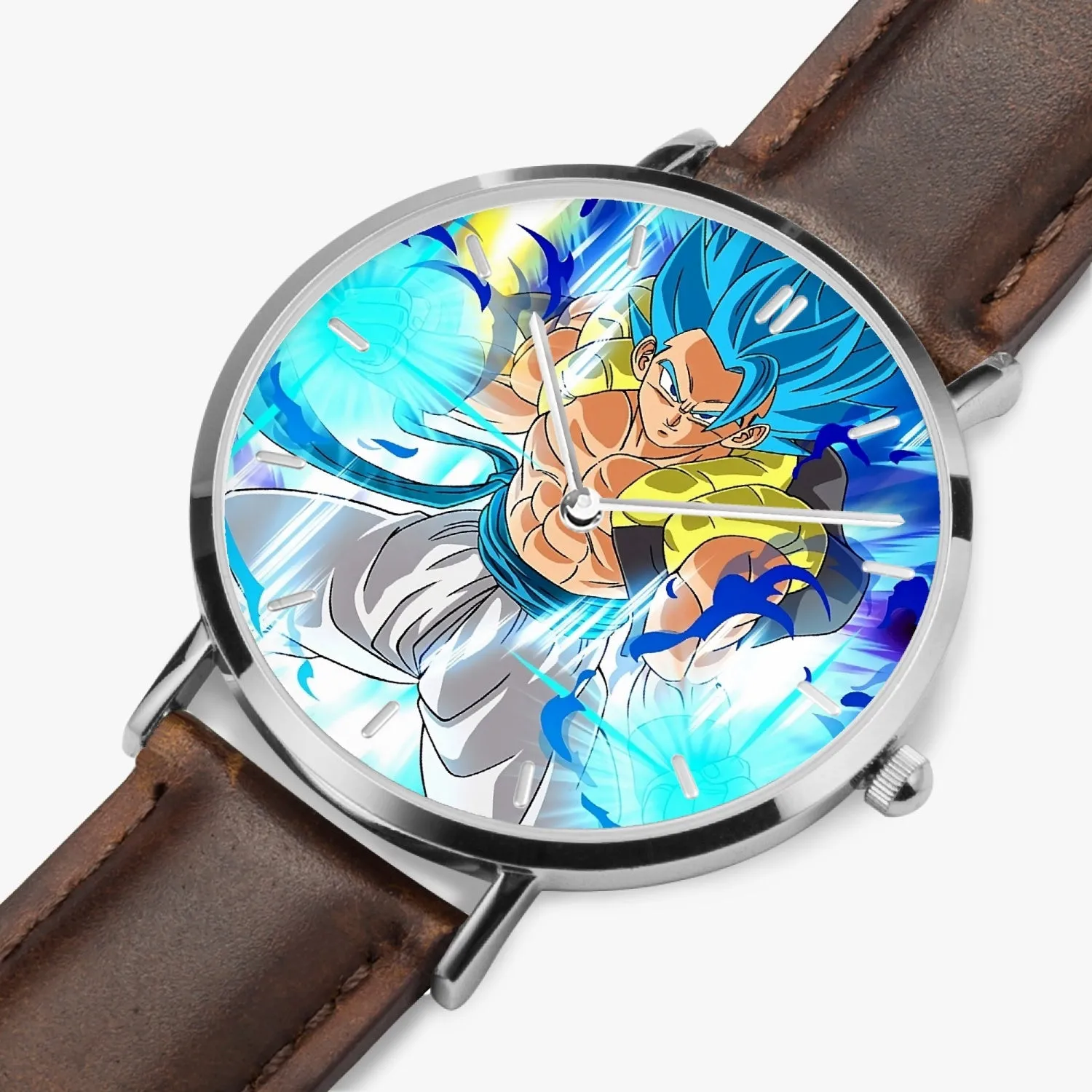 DBZ-Store Epic Super Saiyan Blue Gogeta Powerup Blue Aura Watch