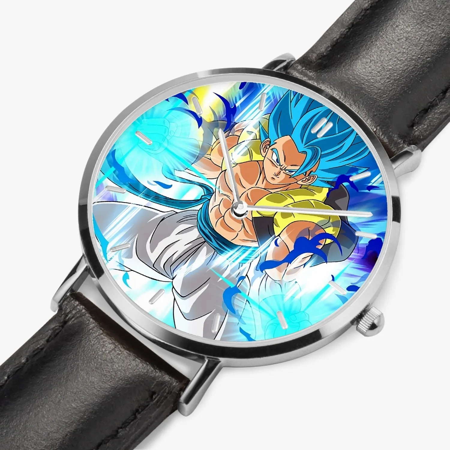 DBZ-Store Epic Super Saiyan Blue Gogeta Powerup Blue Aura Watch