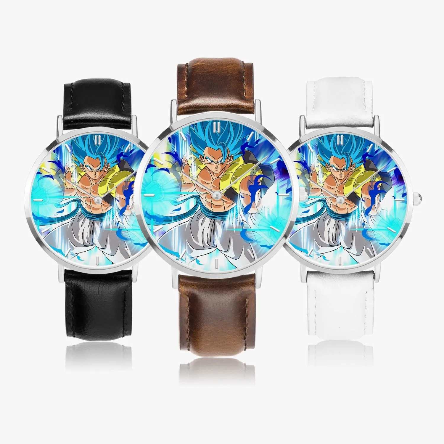 DBZ-Store Epic Super Saiyan Blue Gogeta Powerup Blue Aura Watch