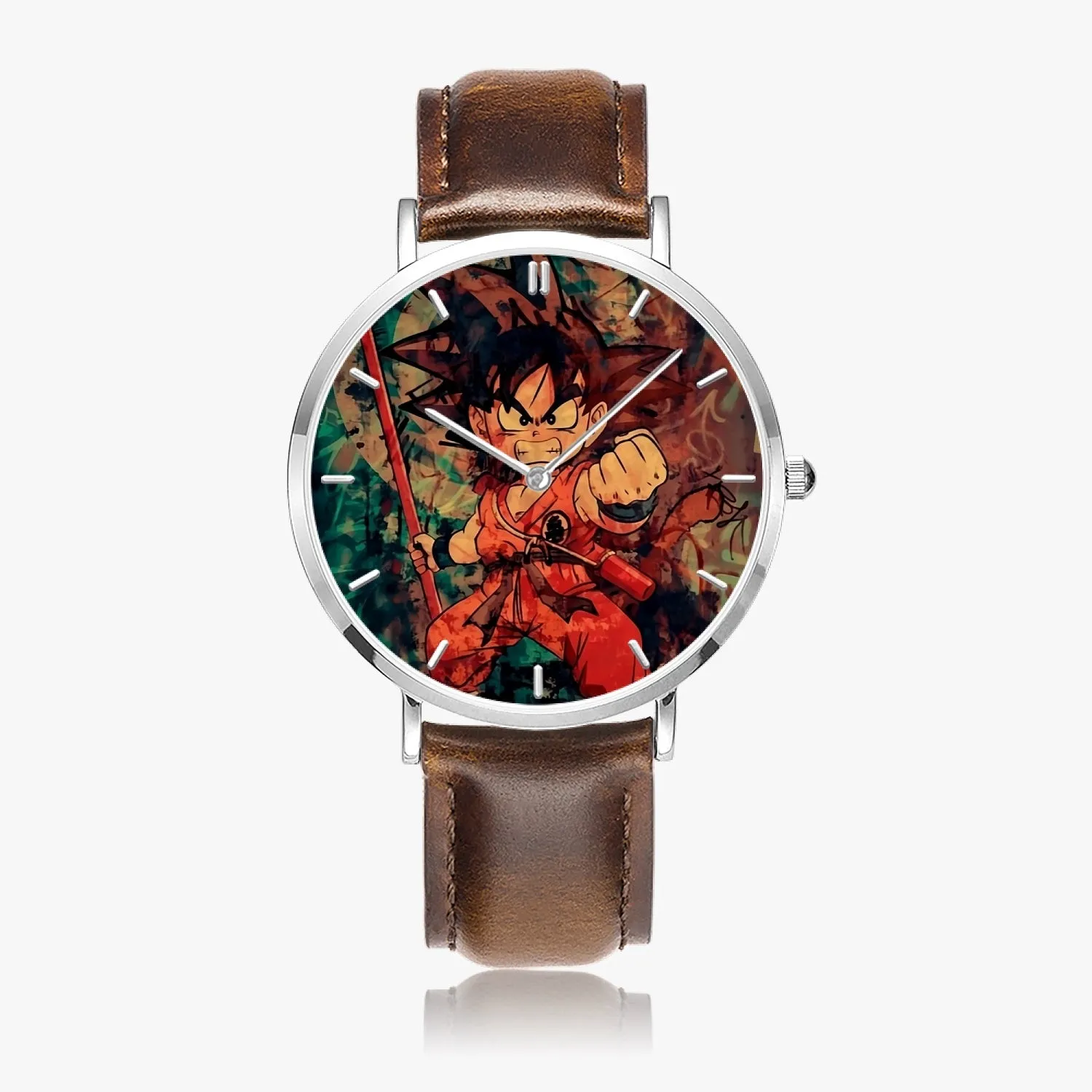 DBZ-Store Stylish Kid Young Goku Vintage Tie Dye Painting Watch