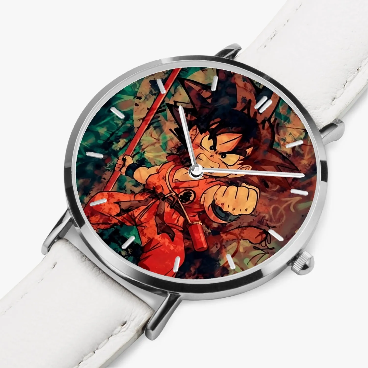 DBZ-Store Stylish Kid Young Goku Vintage Tie Dye Painting Watch