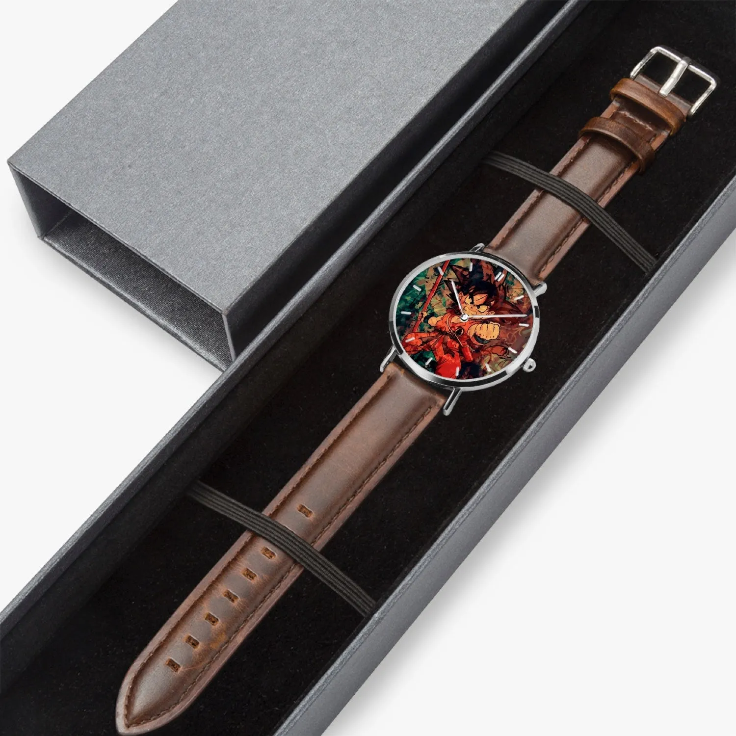 DBZ-Store Stylish Kid Young Goku Vintage Tie Dye Painting Watch