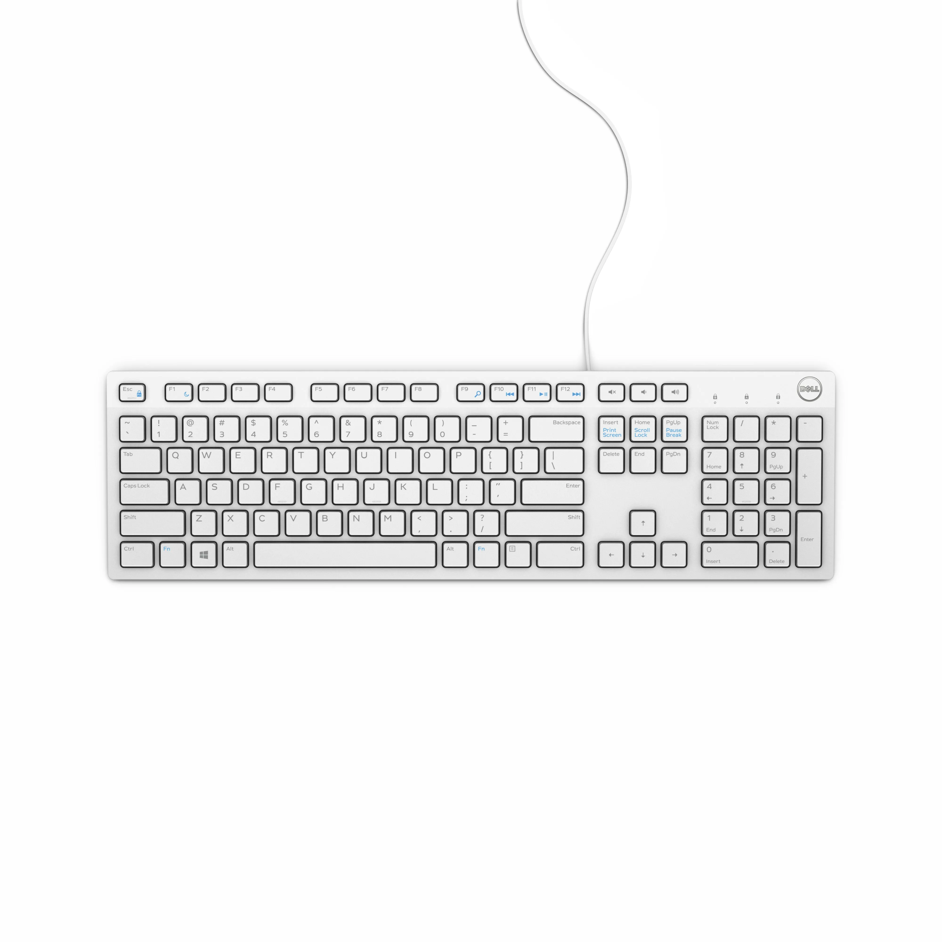 Dell Keyboard Kb216 - French Layout - White