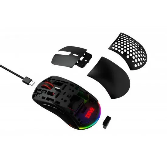 Devo Wireless Gaming Mouse Littwo RGB 73g - Black