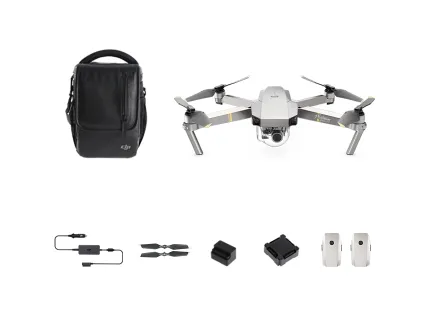 DJI MAVIC PRO PLATINUM Fly More Combo - A sleek design and compact body, best portable drone (combo)