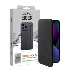 Eiger North Folio Case for Apple iPhone 13 in Black