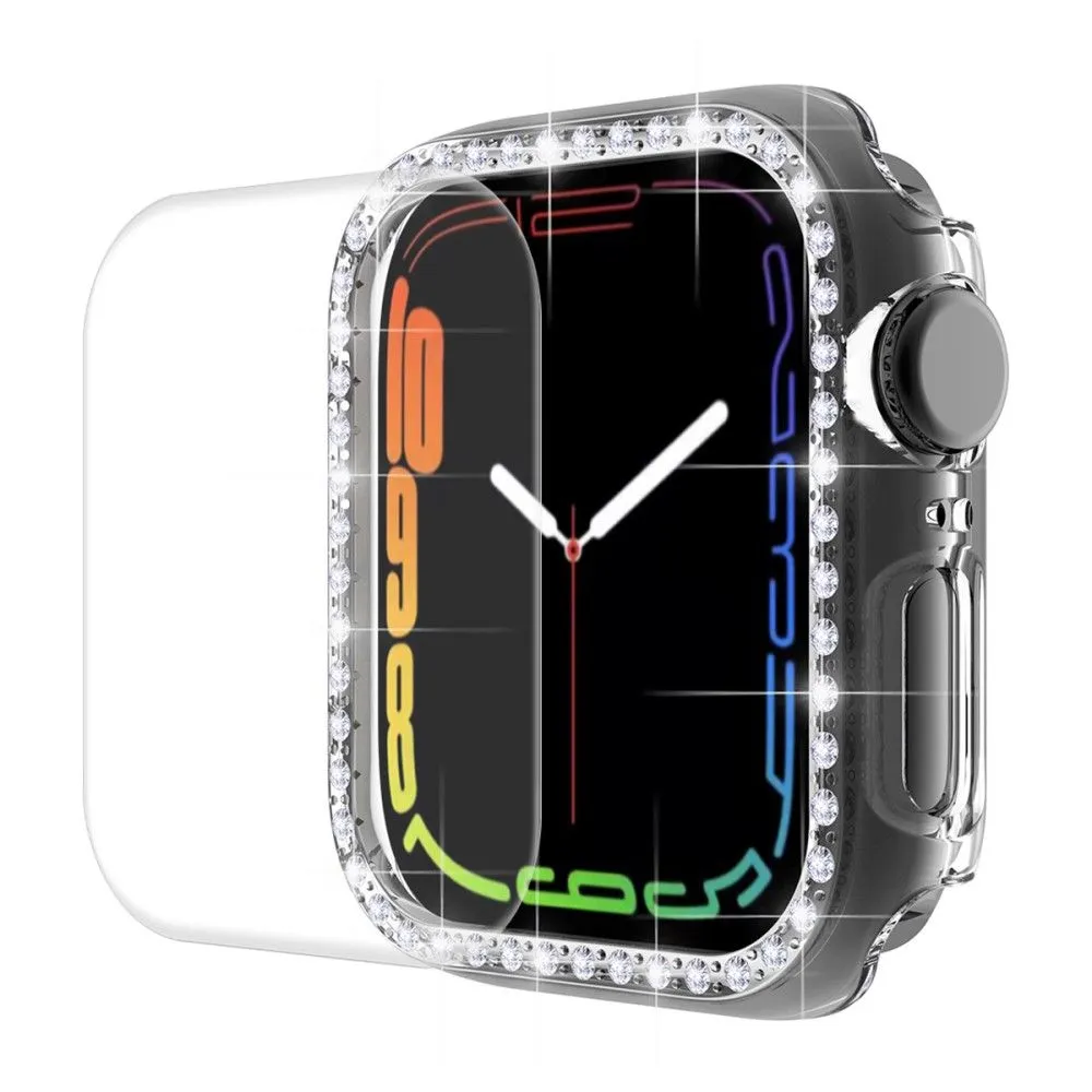 ENKAY Apple Watch (45mm) rhinestone cover with screen protector - Transparent