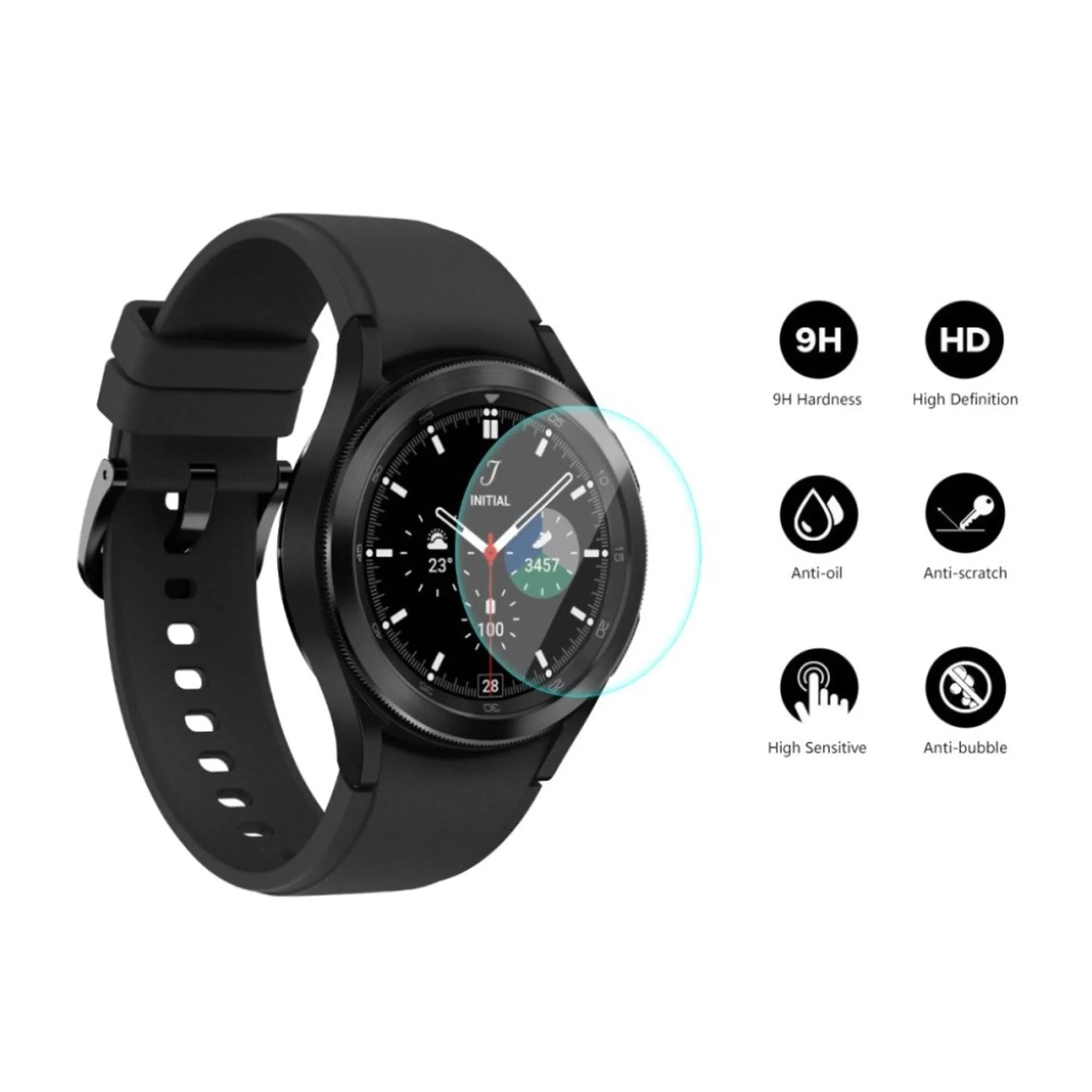 ENKAY Samsung Galaxy Watch 4 Classic (46mm) HD tempered glass screen protector