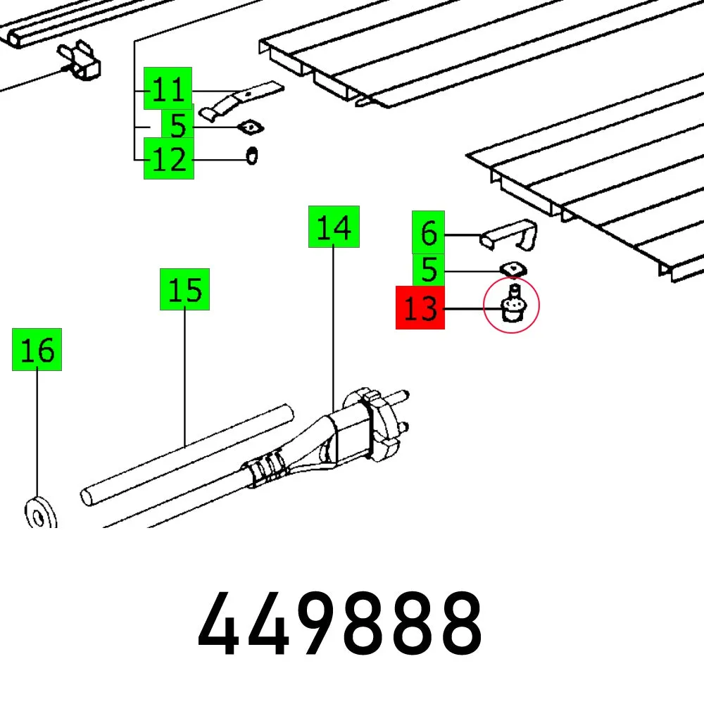 Festool, Allen Screw Cs 70 Eb M6X12 Sg-Ripp, FES449888