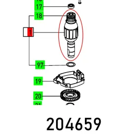 Festool, Armature  Of 1400 230V, FES204659