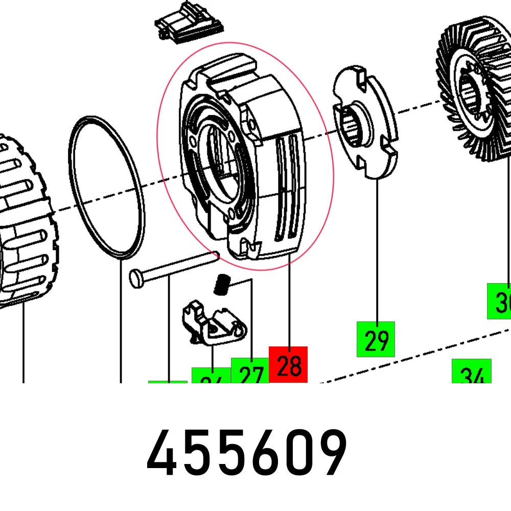 Festool, Bearing Cover Ofk 500 Q, FES455609