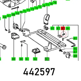 Festool, Grub Screw Din 551-M6X12-14H, FES442597