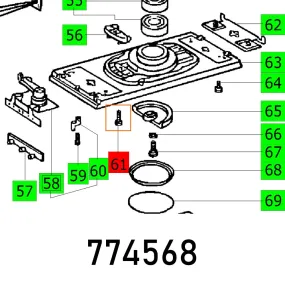 FESTOOL OVAL HEAD SCREW DIN 7985-M5X20-4.8 FES774568