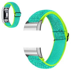 Fitbit Charge 2 nylon elastic watch strap - Yellow / Green