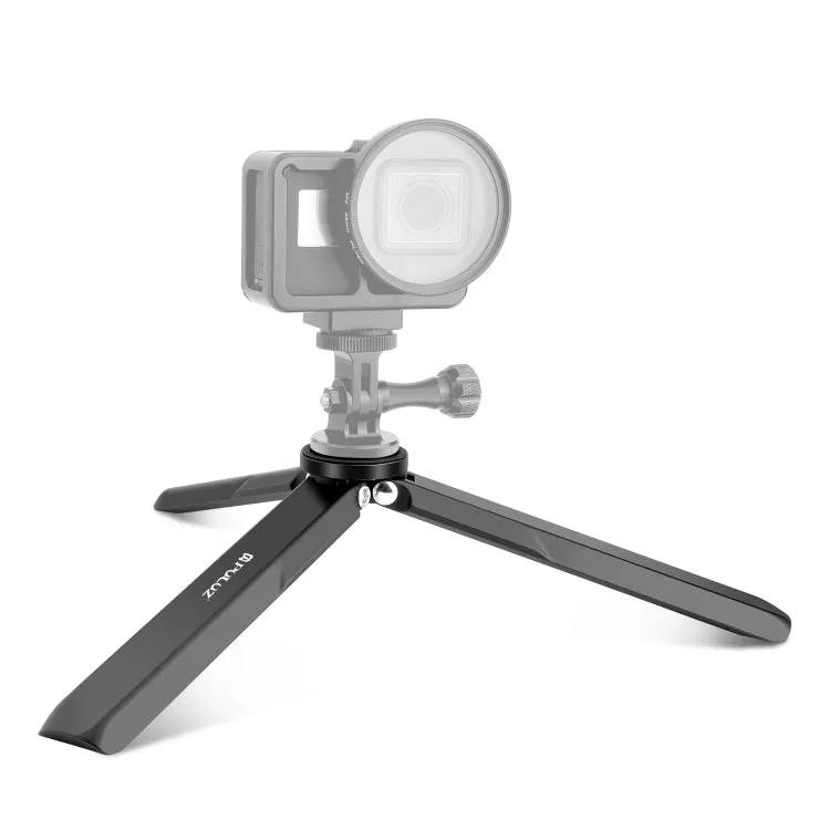 For DJI Osmo Pocket 3 / Insta360 X4 PULUZ Aluminum Alloy Metal Tripod (Black)