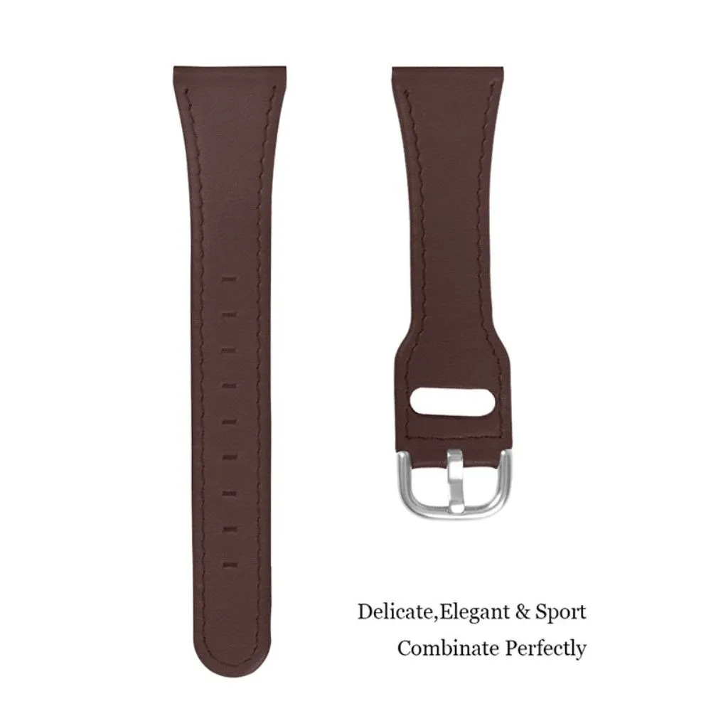 Fossil Gen 5 Julianna HR / Carlyle HR cowhide leather watch strap - Chocolate