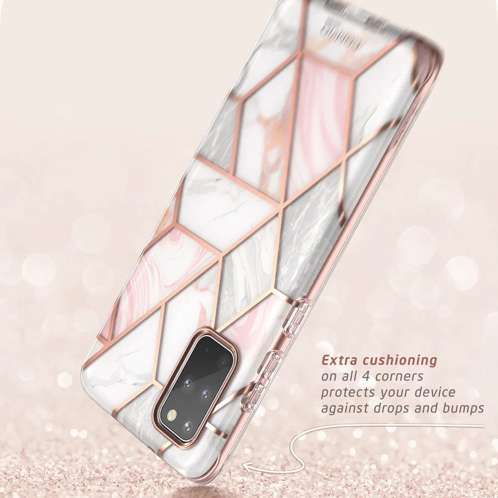 Galaxy S20 Plus Cosmo Case (with Screen Protector)(open box) - Marble Pink