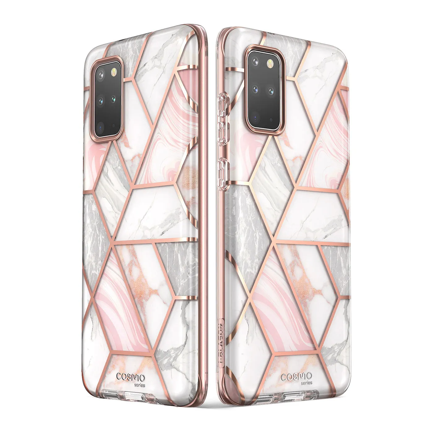 Galaxy S20 Plus Cosmo Case (with Screen Protector)(open box) - Marble Pink