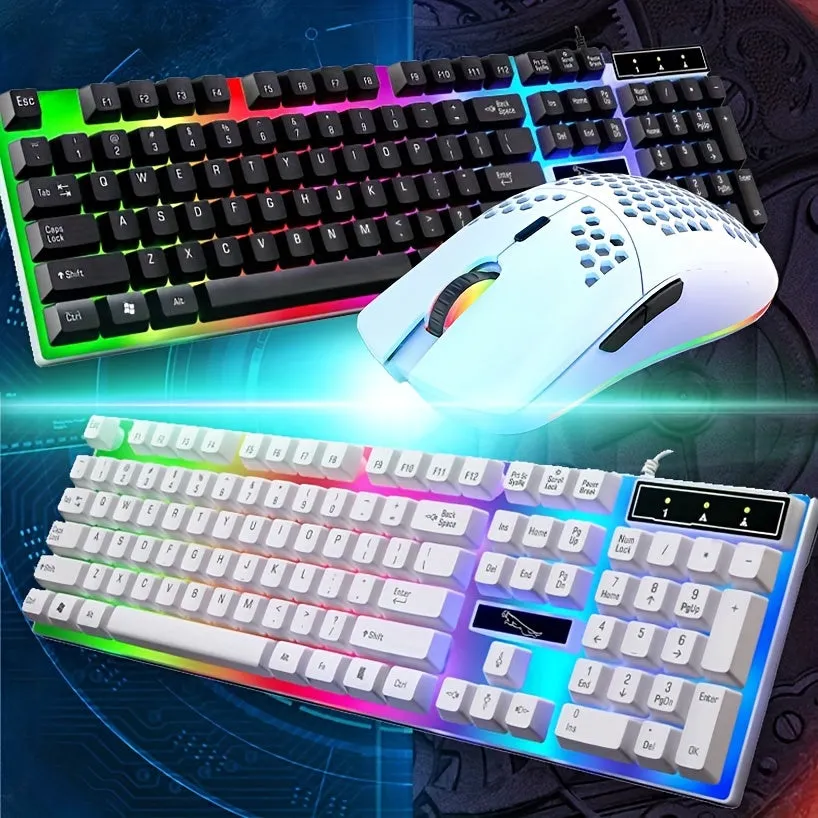 Gaming Keyboard USB Wired For PC Computer-Mouse