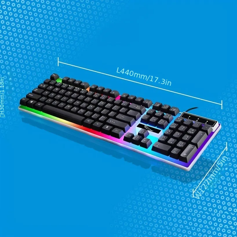 Gaming Keyboard USB Wired For PC Computer-Mouse