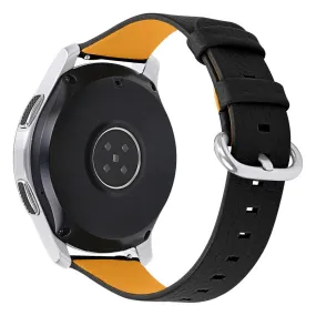 Honor Watch Dream / Huawei Watch Magic litchi cowhide watch strap - Black