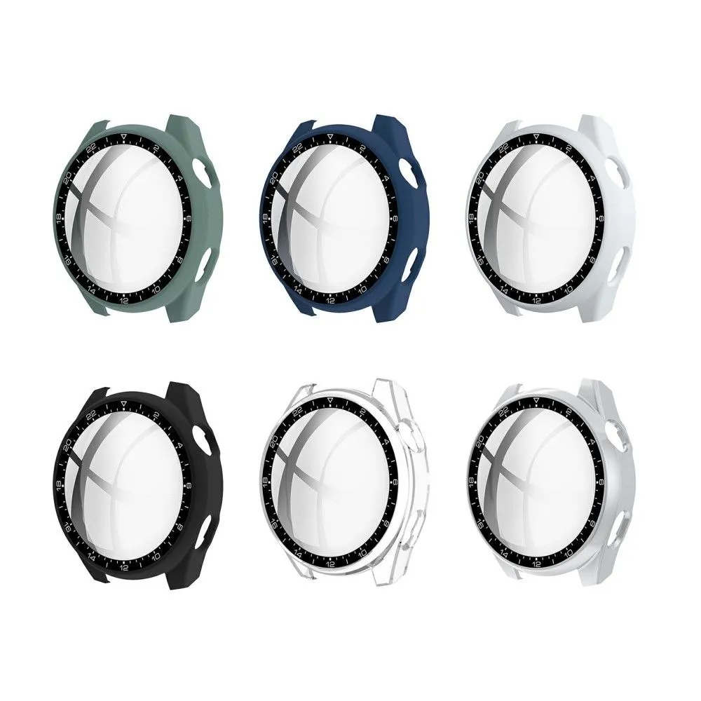 Huawei Watch 3 Pro dial style cover   tempered glass - Green