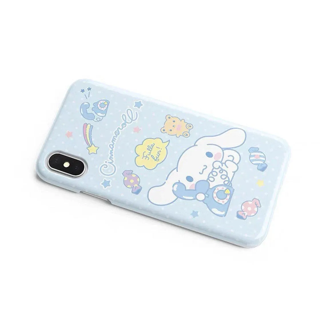 Japanese Cartoon CN with Telephone Blue iPhone Case 7 8 PLUS SE2 XS XR X 11 12 13 14 15 Pro Promax 12mini 13mini