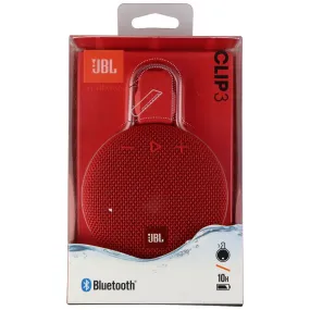 JBL Clip 3 Series Portable WaterProof Bluetooth Speaker - Red