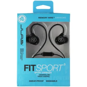 JLab Audio Fit Sport3 Earbuds with Universal Mic   Track Control - Black