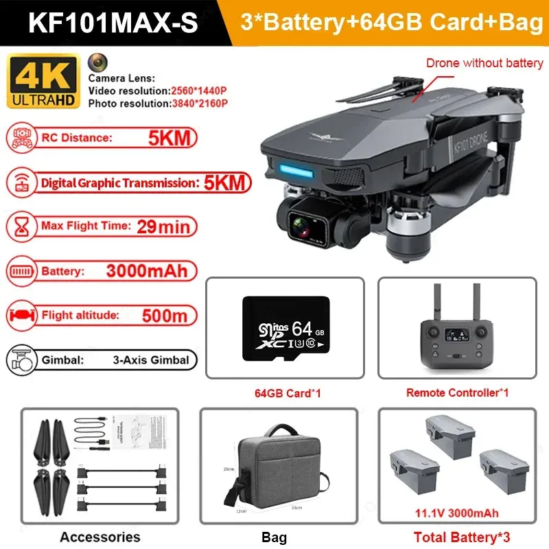 KF101 MAXS 4K GPS Drone - Ultimate Aerial Photography Experience