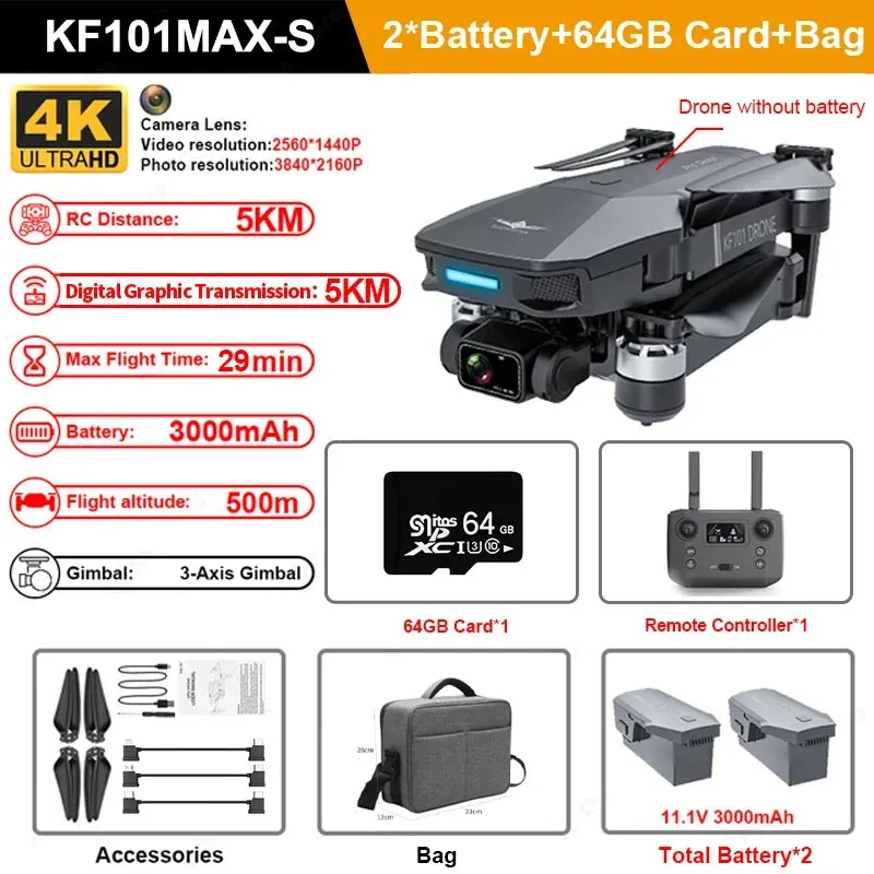 KF101 MAXS 4K GPS Drone - Ultimate Aerial Photography Experience