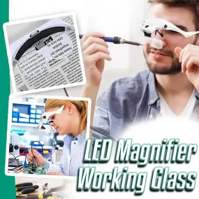 LED Magnifier Working Glass