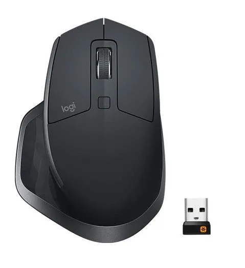 Logitech MX Master 2S Advanced 2.4GHz Wireless USB Bluetooth Mouse with 4000 DPI, Unified Receiver