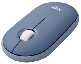 Logitech PEBBLE M350 Wireless Mouse 纖薄靜音無線藍牙滑鼠 - Blueberry 午夜藍 910-006667 原裝行貨