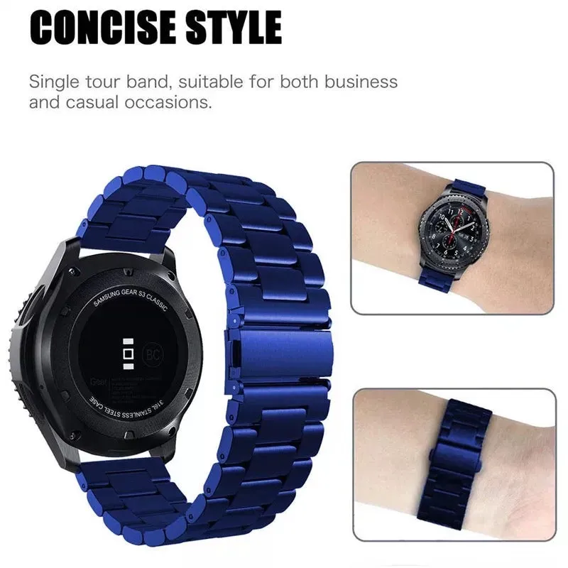 Luxurious Stainless Steel Band For Samsung Watch Multiple Colors Available