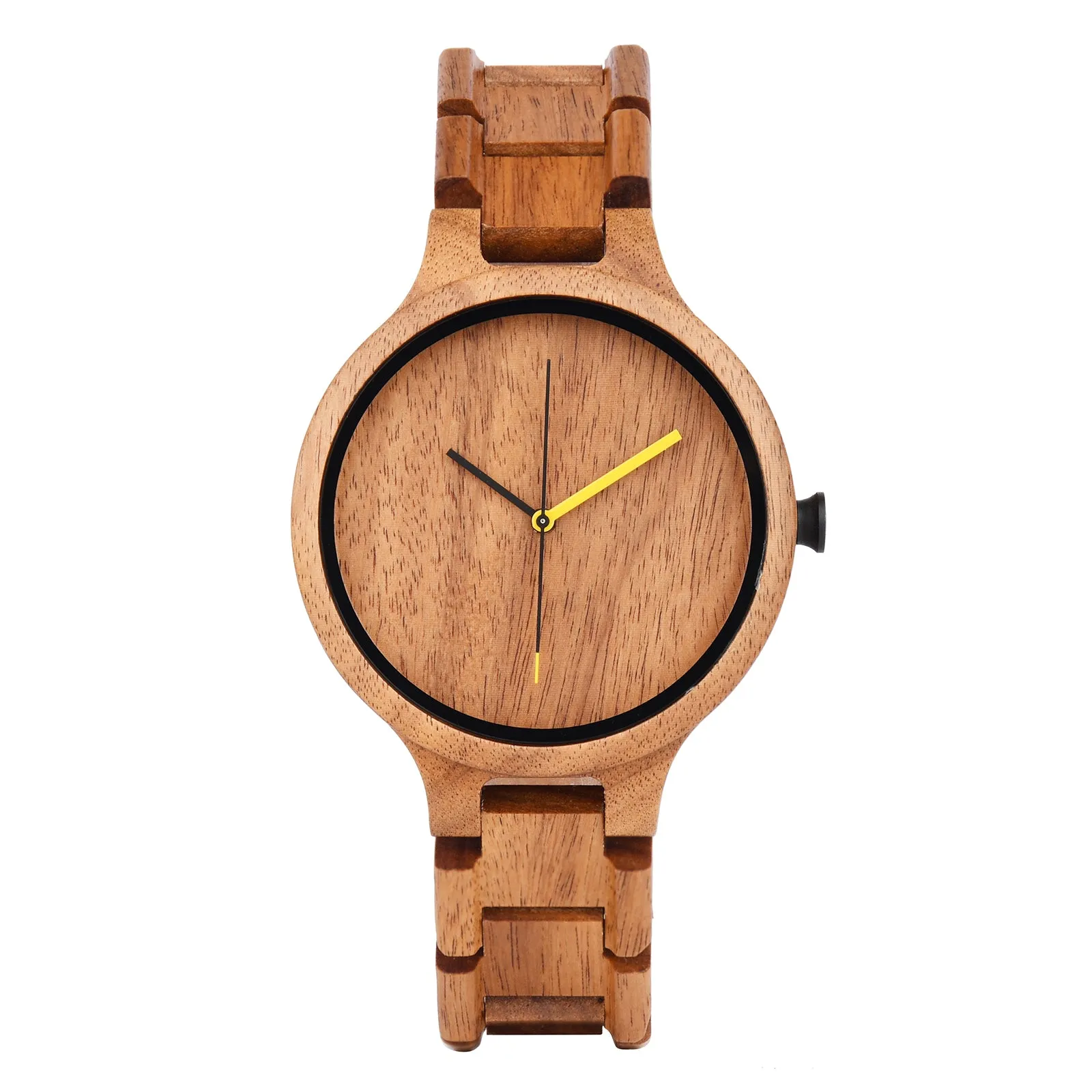 Maria - Teak Minimal Watch