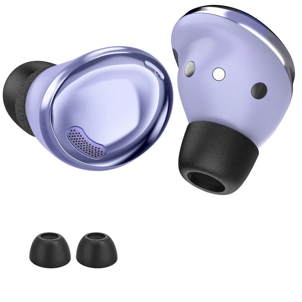 Memory Foam EarBuds Covers Til Samsung Galaxy Buds Pro / Buds2 Pro - Sort - Str. M