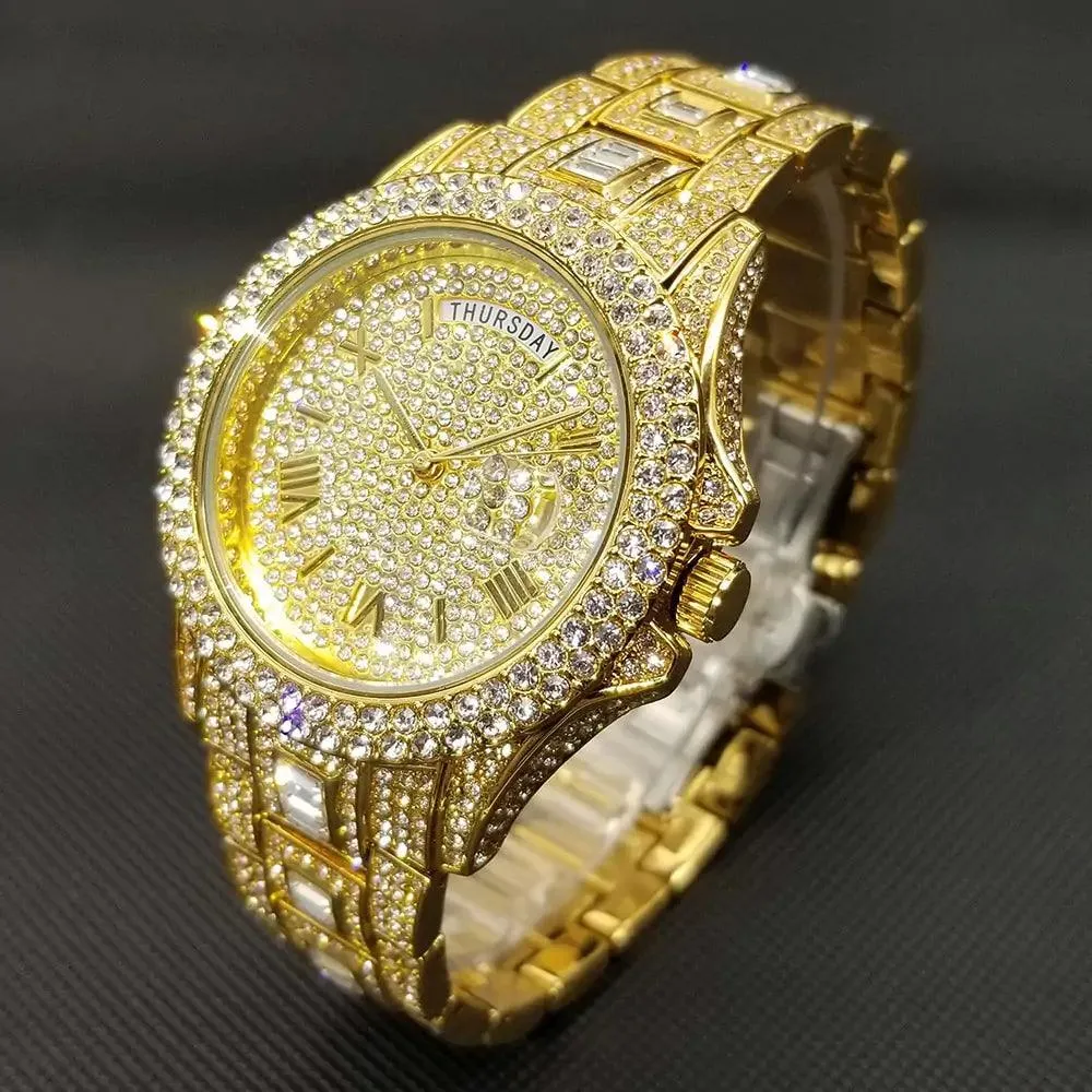 Men's Luxury Crystal Watches