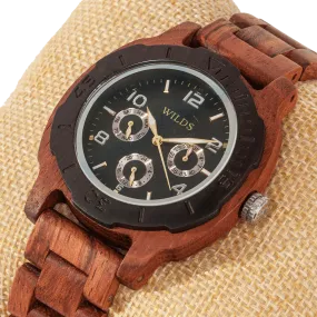 Men's Multi-Function Custom Kosso Wooden Watch - Personalize Your