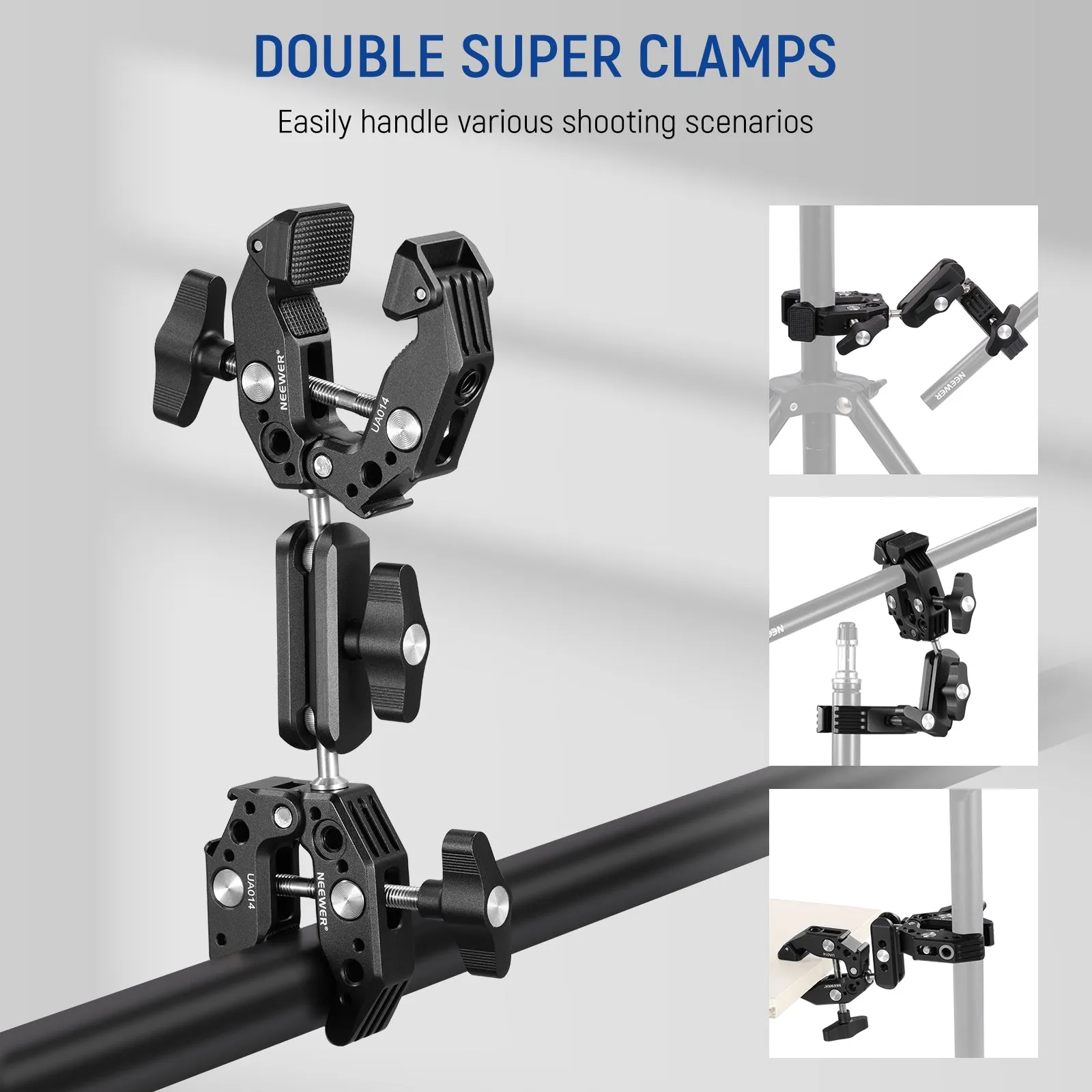 NEEWER UA014 Double Super Clamp Camera Mount