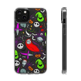 Nightmare Before Christmas Clear Phone Case! Disney Inspired Hand drawn Unique Disneyland Magic Kingdom Gift