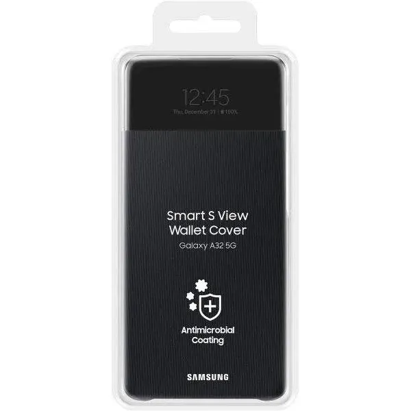 Official Samsung Galaxy A32 Smart Wallet Cover - 5G Smart S View - Black