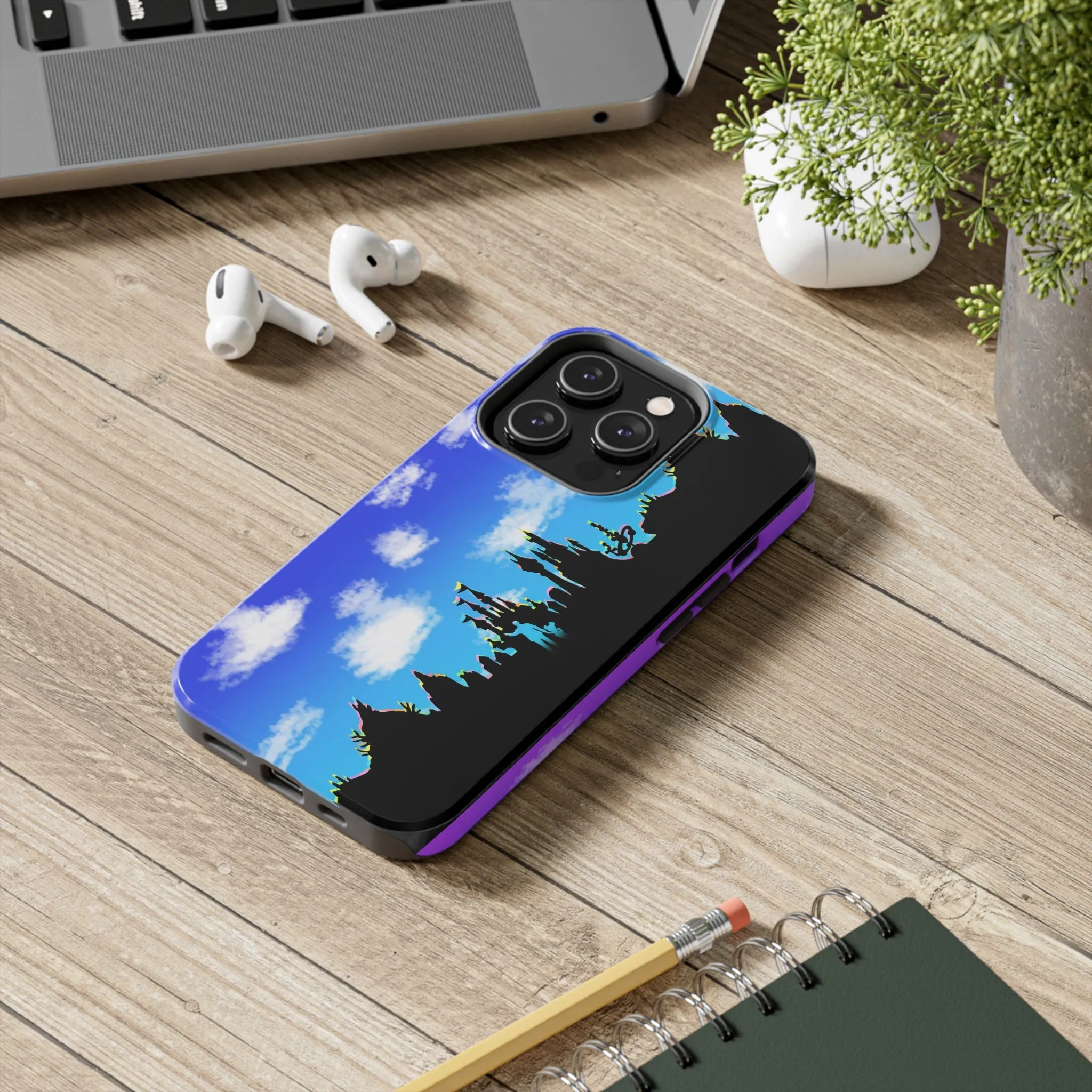 Park Border Skyline Silhouette Ride Phone Case Gift Inspired Fan Art Movie