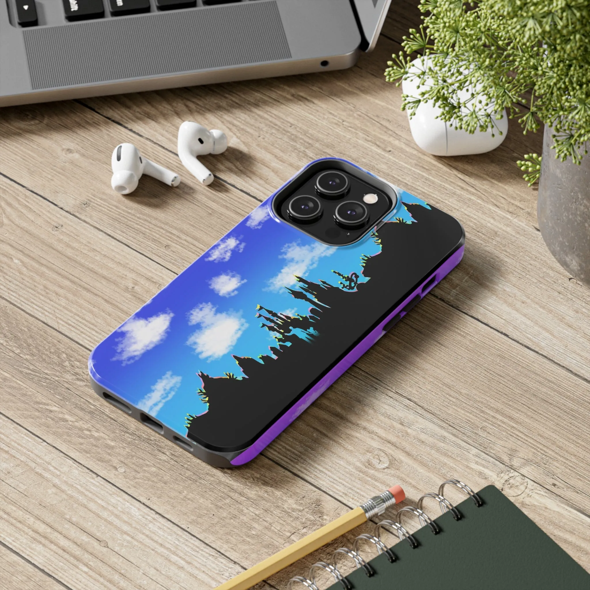 Park Border Skyline Silhouette Ride Phone Case Gift Inspired Fan Art Movie