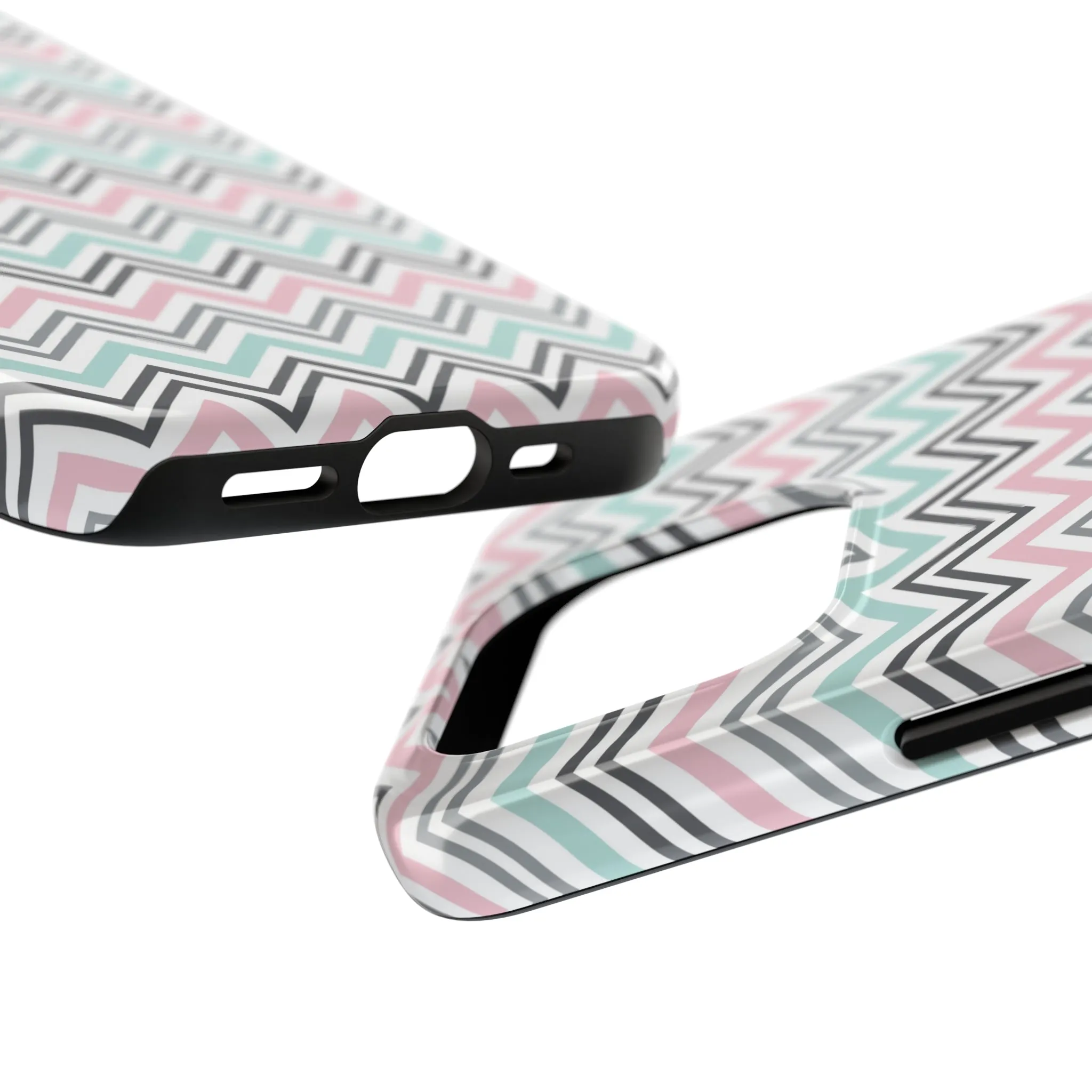 Pastel Chevron print design Tough Phone Case compatible with a large variety of iphone models