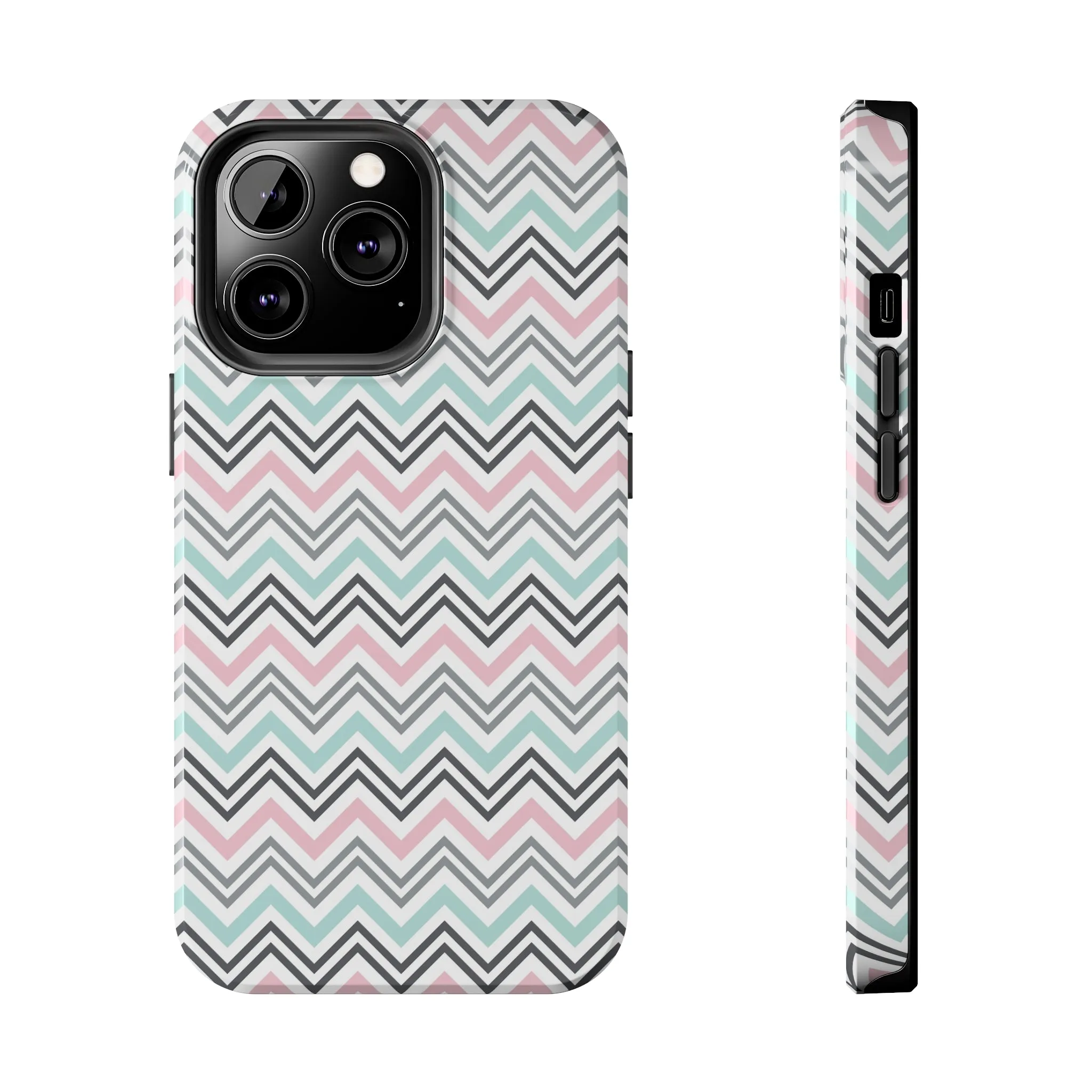 Pastel Chevron print design Tough Phone Case compatible with a large variety of iphone models