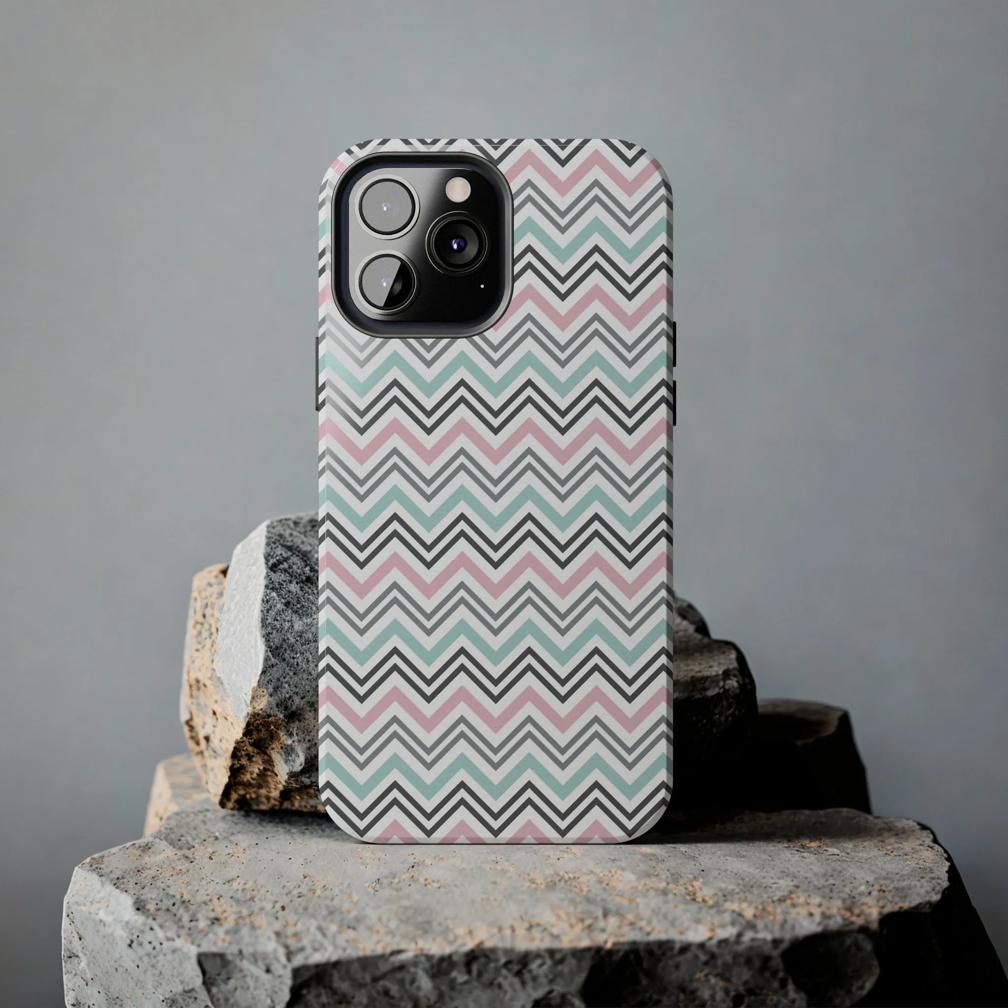 Pastel Chevron print design Tough Phone Case compatible with a large variety of iphone models