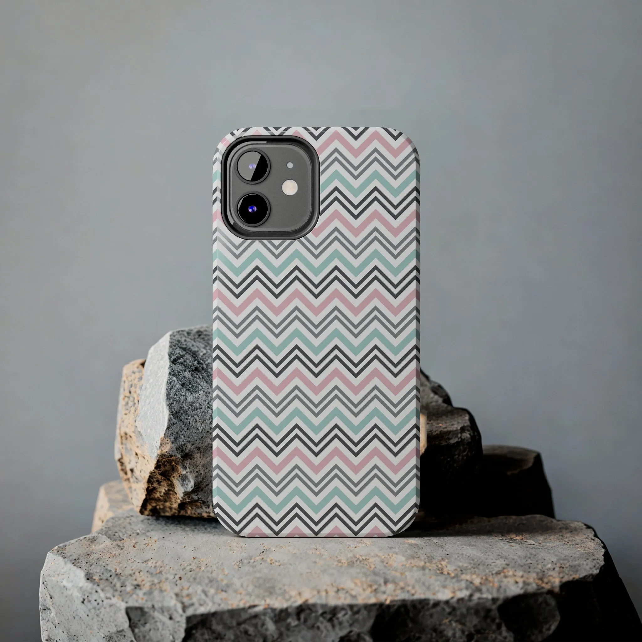 Pastel Chevron print design Tough Phone Case compatible with a large variety of iphone models