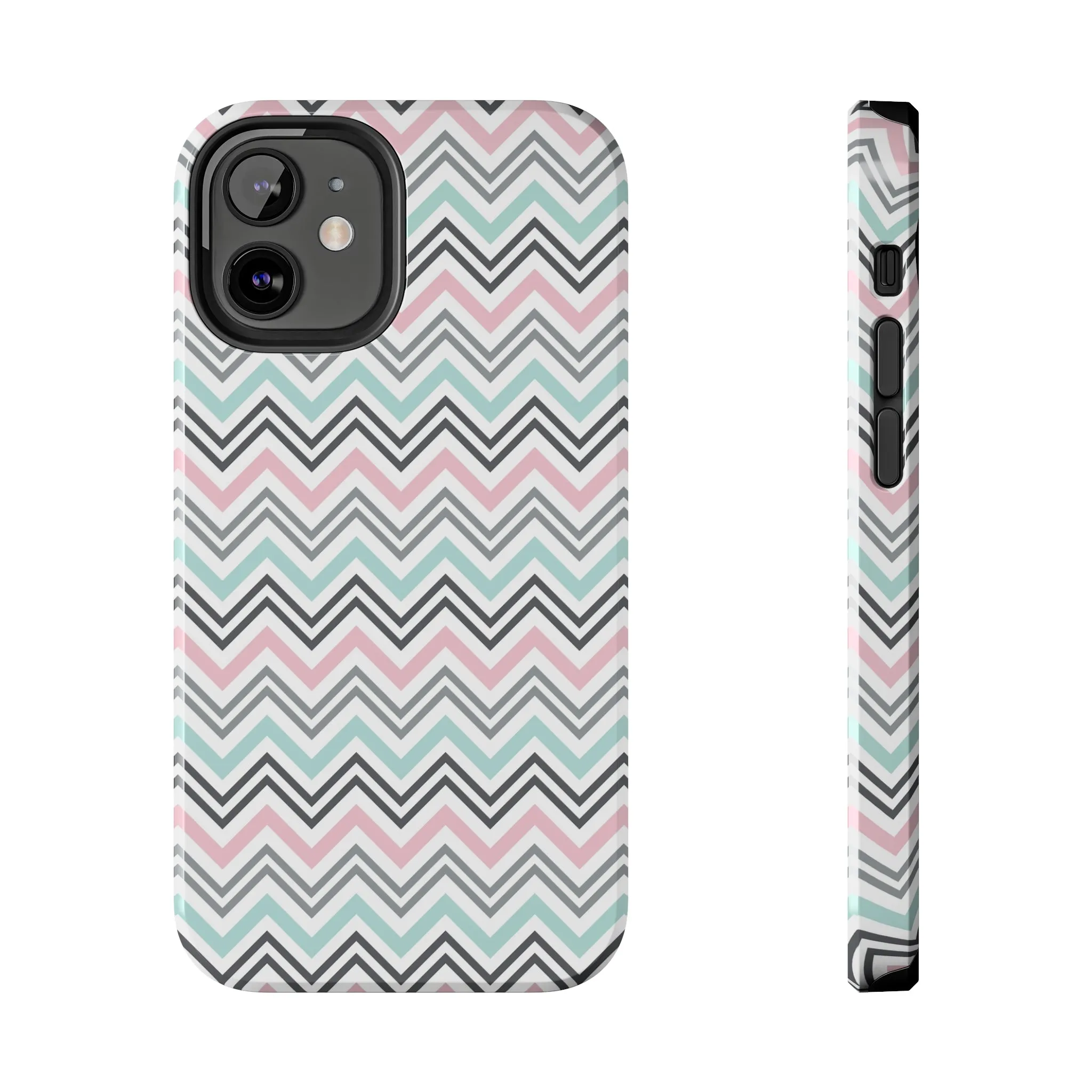 Pastel Chevron print design Tough Phone Case compatible with a large variety of iphone models